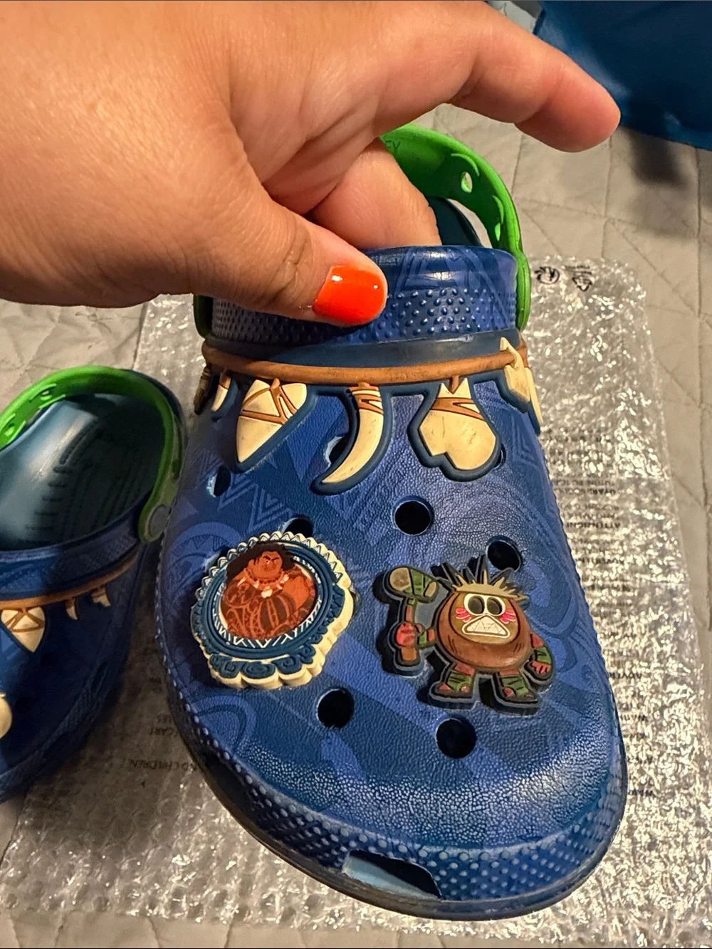 USED!!! CROCS x Disney Moana Maui - You’re Welcome- Kids Classic Clogs